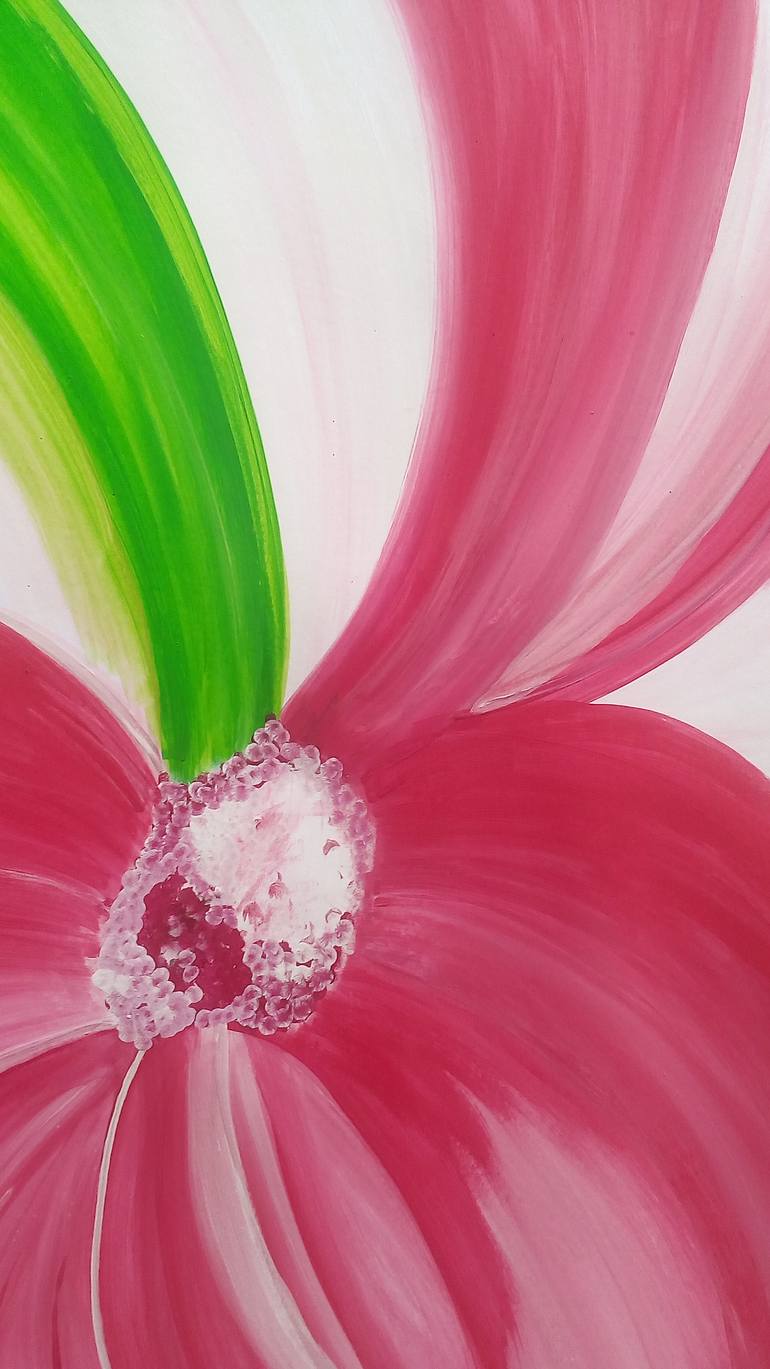 Original Abstract Floral Painting by Rupa Kumari