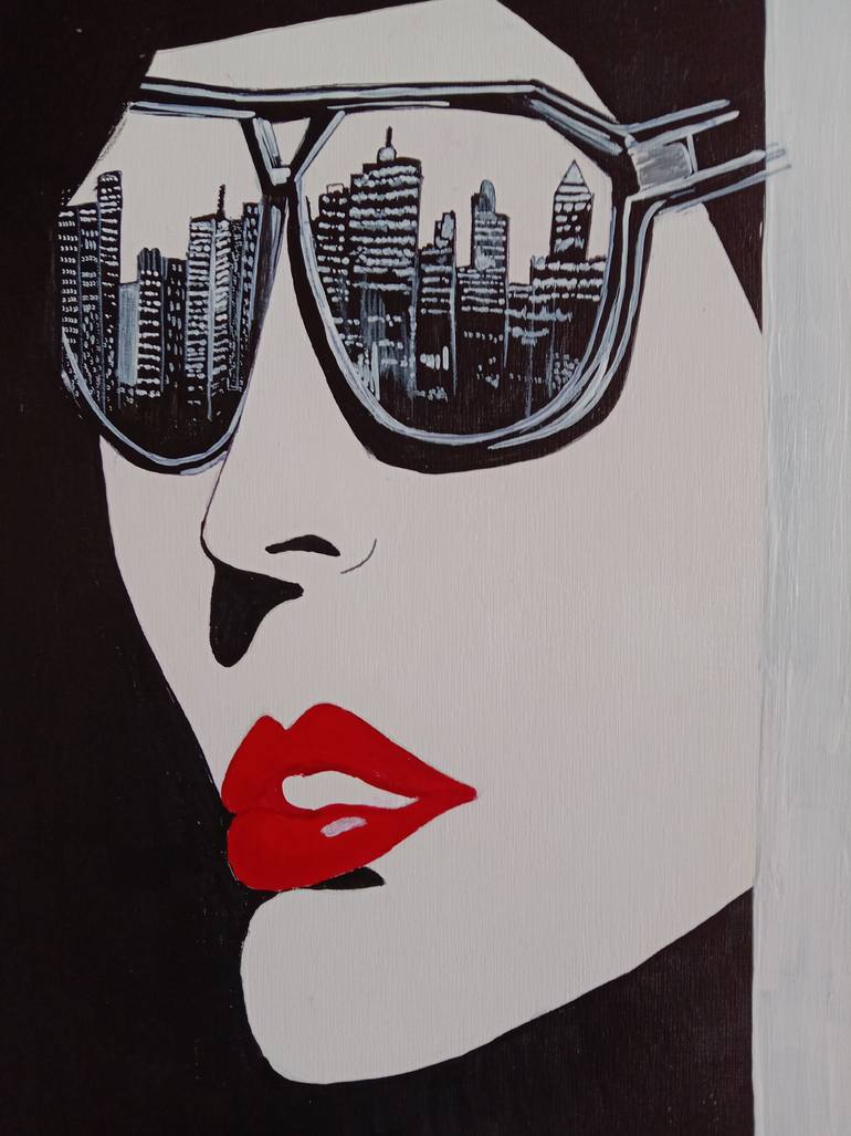Original Expressionism Women Painting by Rupa Kumari