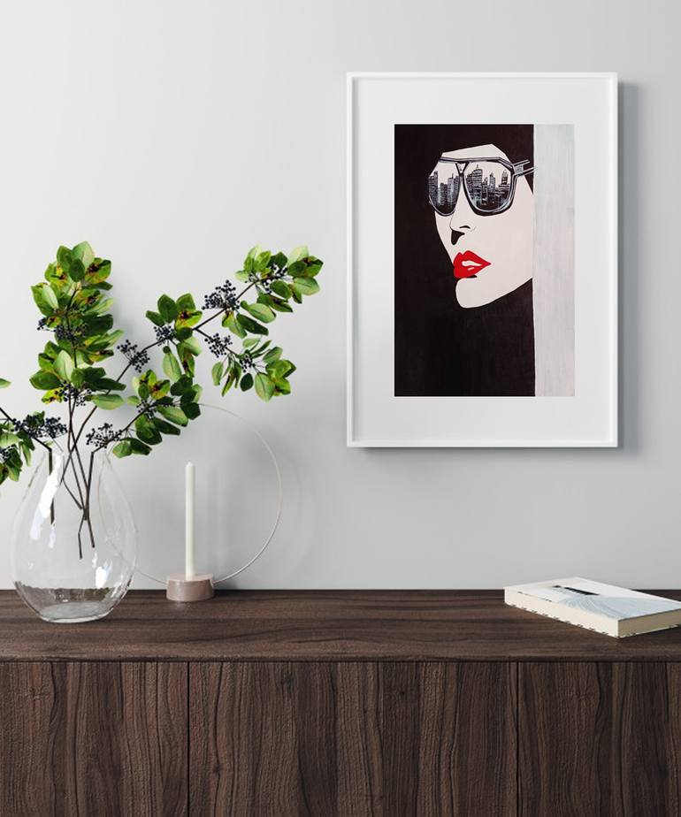 Original Expressionism Women Painting by Rupa Kumari