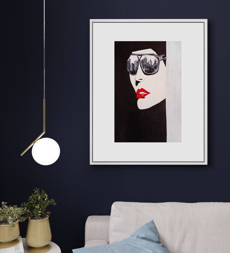 Original Expressionism Women Painting by Rupa Kumari