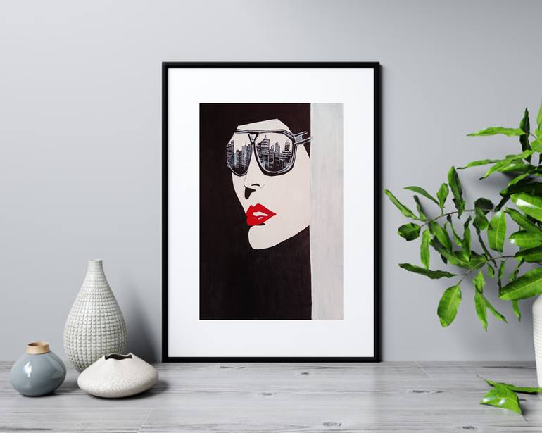 Original Expressionism Women Painting by Rupa Kumari