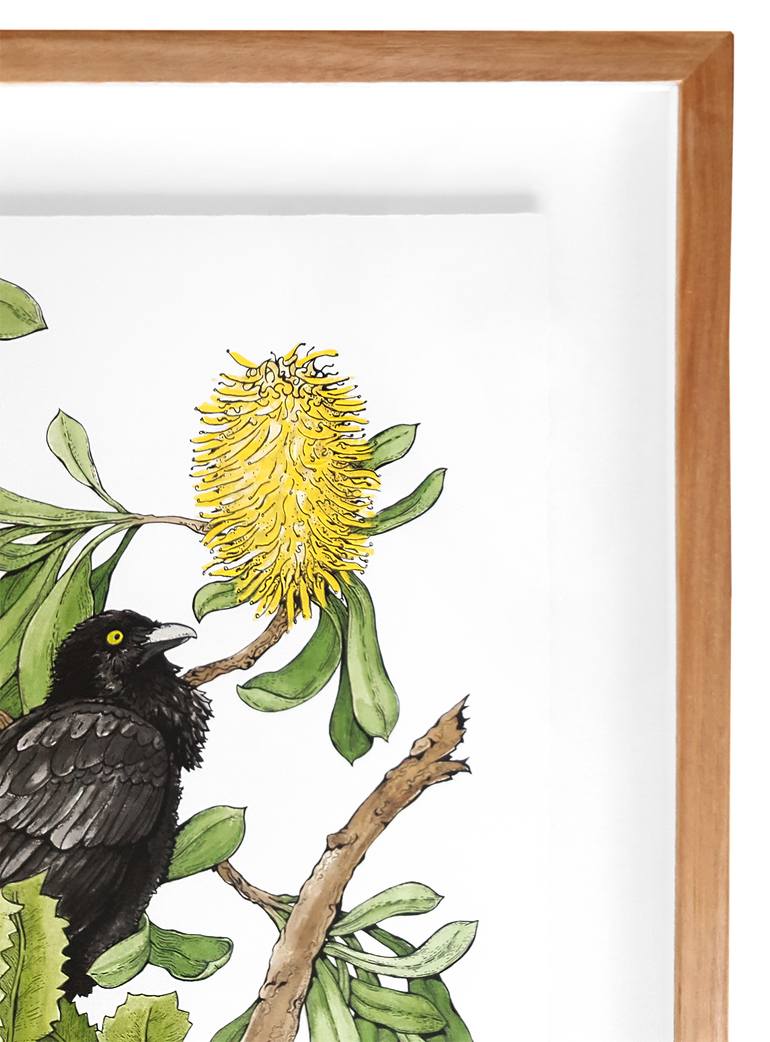 Original Folk Nature Drawing by Pilar Basa