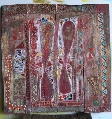 Original Abstract Architecture Mixed Media by Ashot Harutyunyan