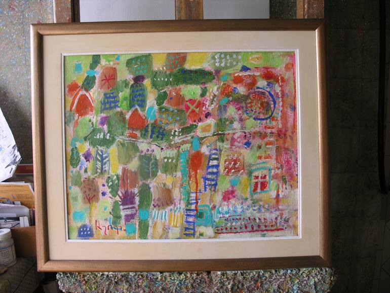 Original Abstract Expressionism Home Mixed Media by Ashot Harutyunyan