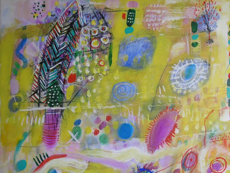 Original Abstract Expressionism Abstract Painting by Ashot Harutyunyan