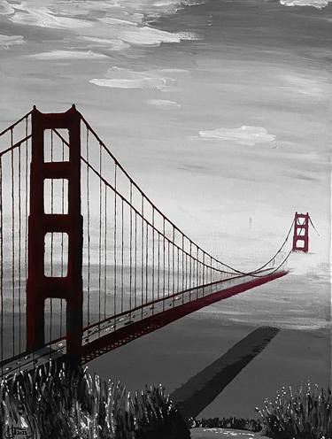 Golden Gate Bridge (red & blackwhite) thumb