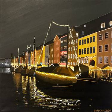 Original Realism Cities Painting by Jan-Torben Ginschel