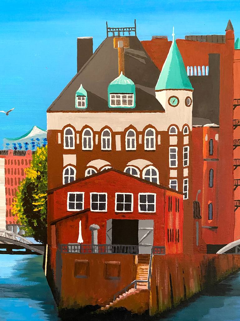 Original Realism Architecture Painting by Jan-Torben Ginschel