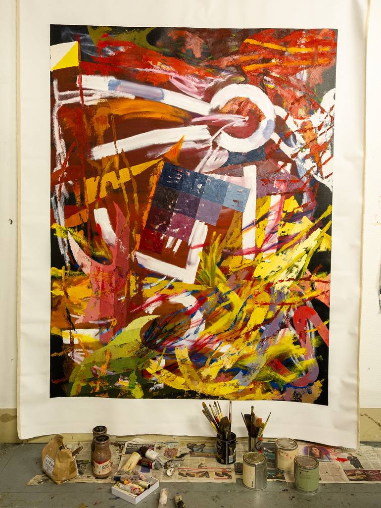Original Abstract Painting by Miguel Sopena