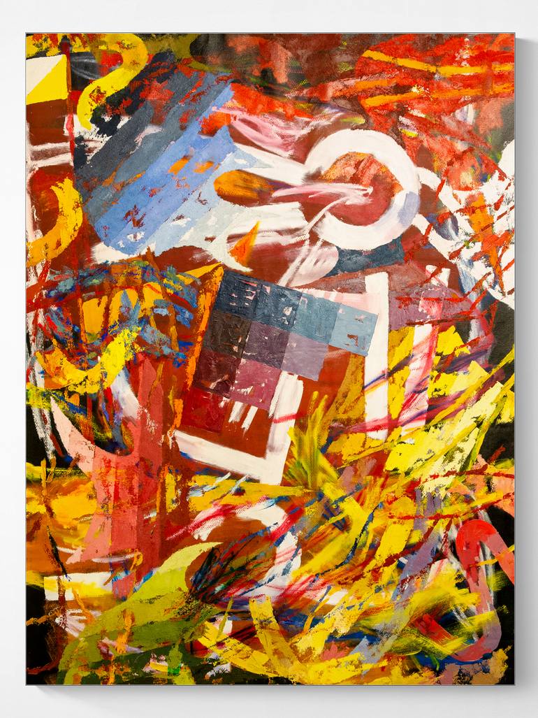 Original Abstract Expressionism Abstract Painting by Miguel Sopena