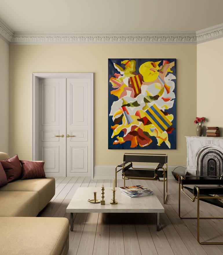 Original Abstract Expressionism Abstract Painting by Miguel Sopena