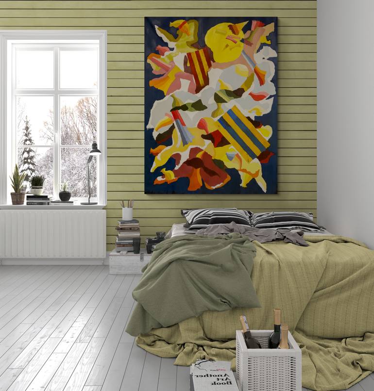 Original Abstract Expressionism Abstract Painting by Miguel Sopena