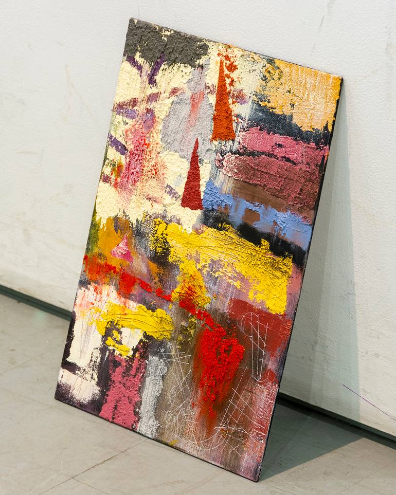 Original Abstract Expressionism Abstract Painting by Miguel Sopena