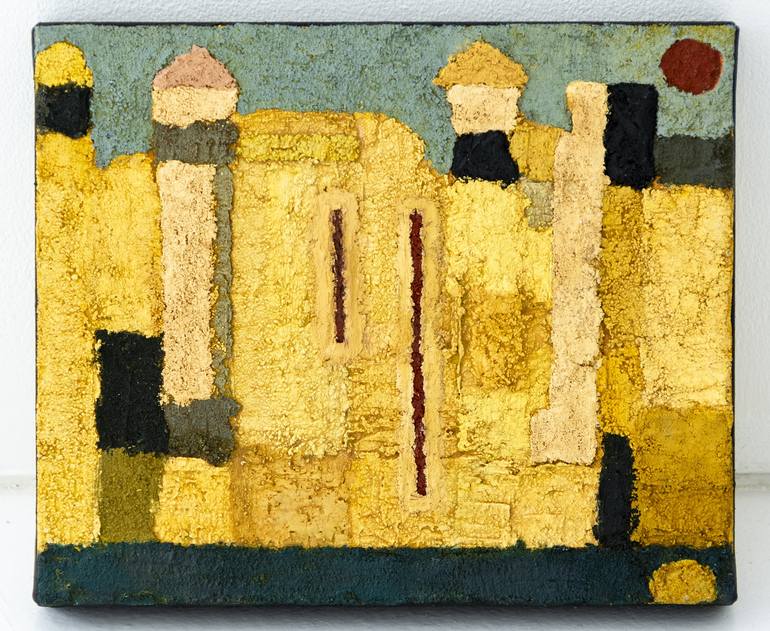 Original Abstract Architecture Painting by Miguel Sopena