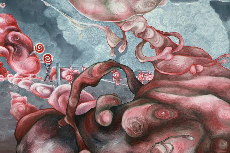 Original Figurative Landscape Painting by Lotte Teussink