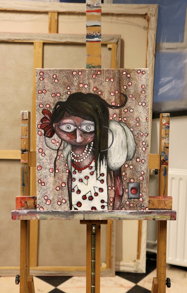 Original Figurative People Painting by Lotte Teussink