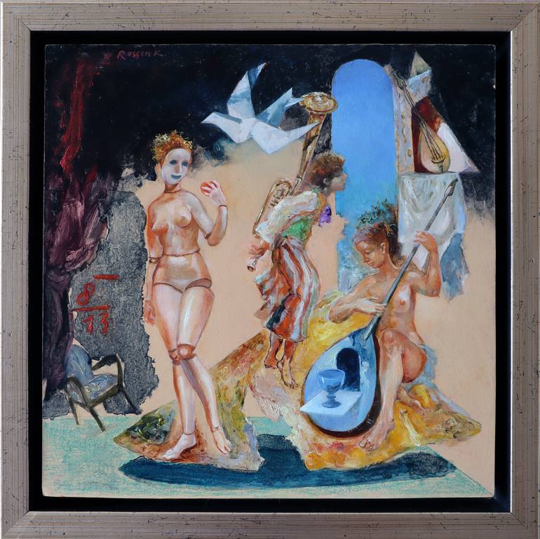 Original Figurative People Painting by Rossen Krastev