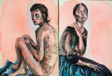 Original Contemporary Portrait Paintings by Daniela Reis