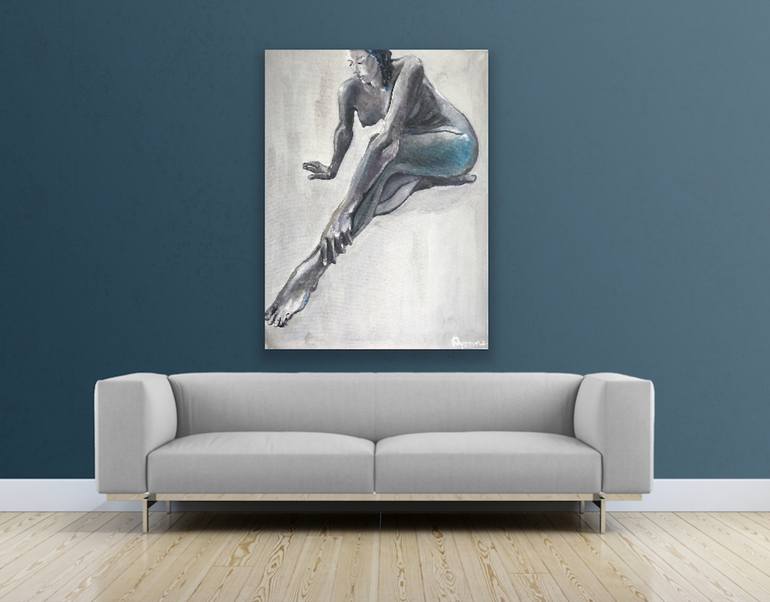 Original Modern Nude Painting by dyonne kant