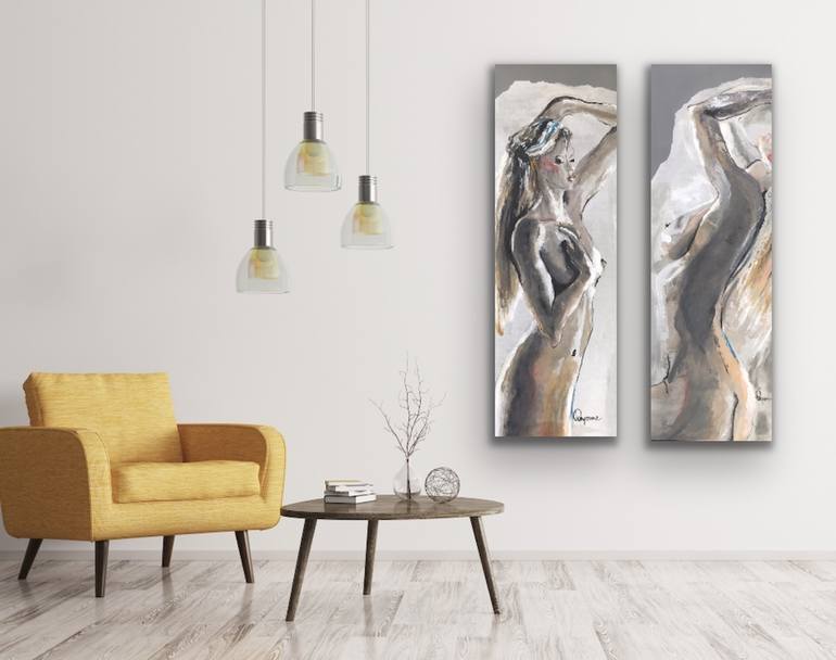 Original Expressionism Women Painting by dyonne kant