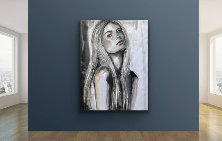 Original Figurative Portrait Painting by dyonne kant