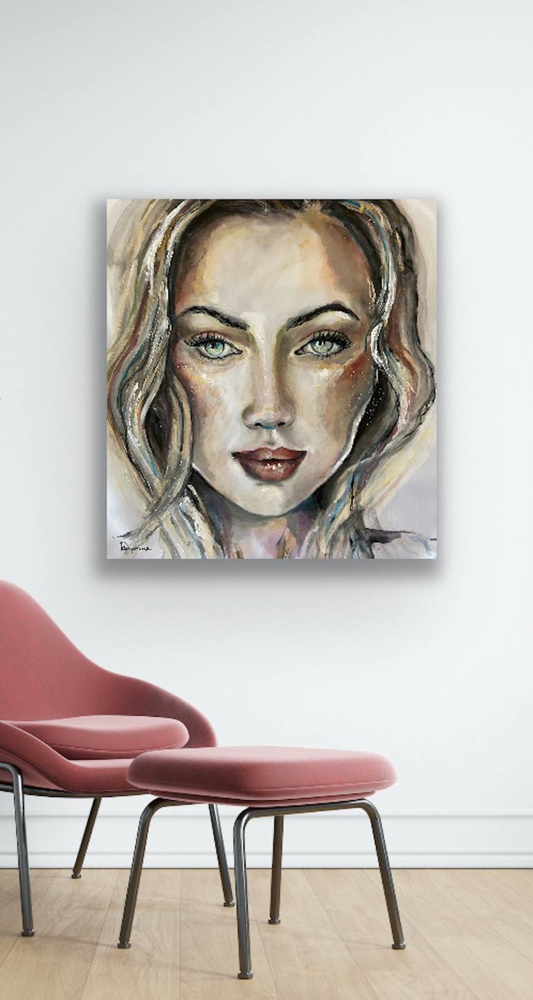 Original Figurative Portrait Painting by dyonne kant