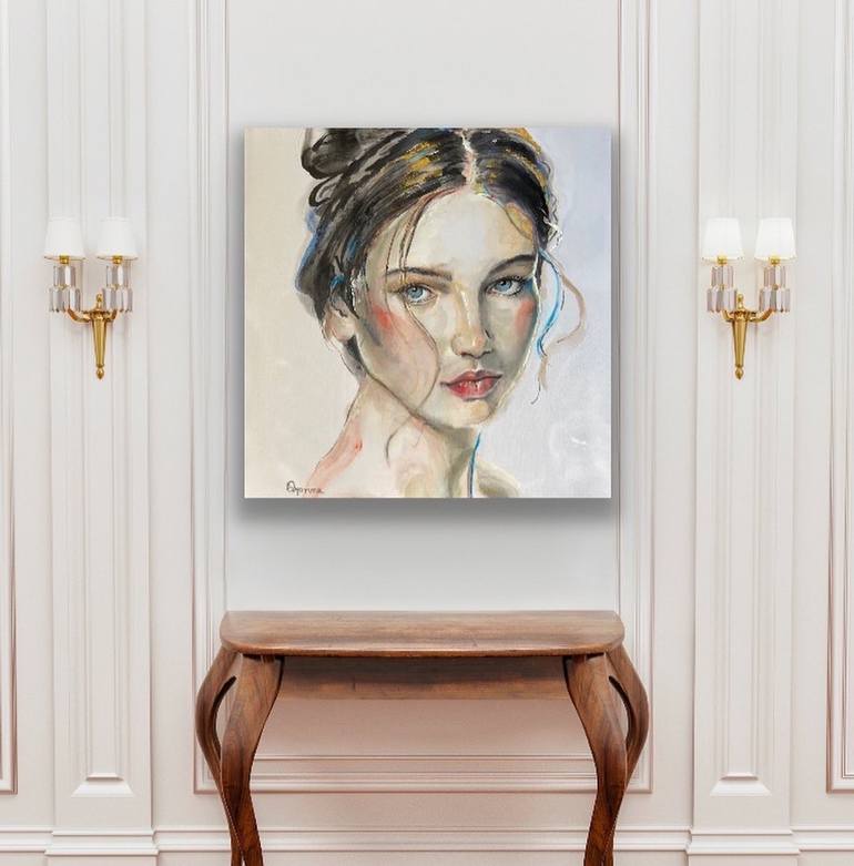 Original Conceptual Portrait Painting by dyonne kant