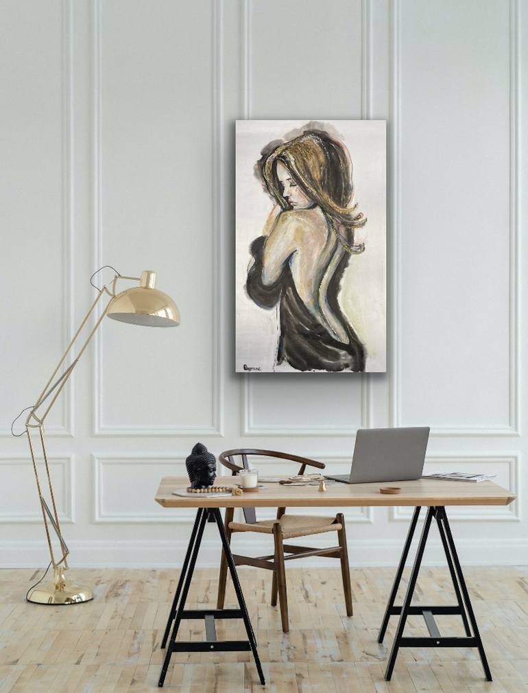 Original Conceptual Nude Painting by dyonne kant