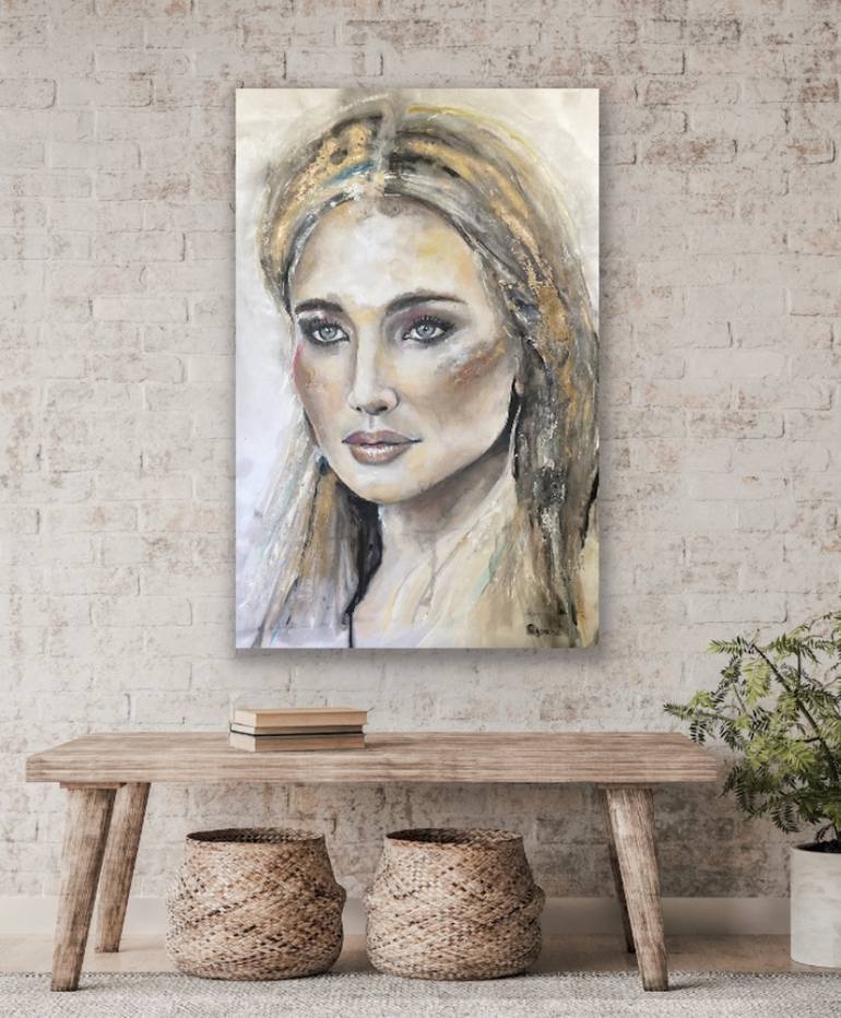 Original Figurative Portrait Painting by dyonne kant