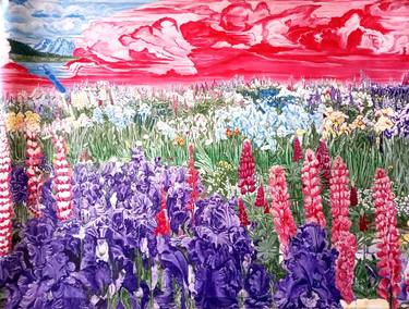 Print of Expressionism Garden Paintings by Kateryna Repa