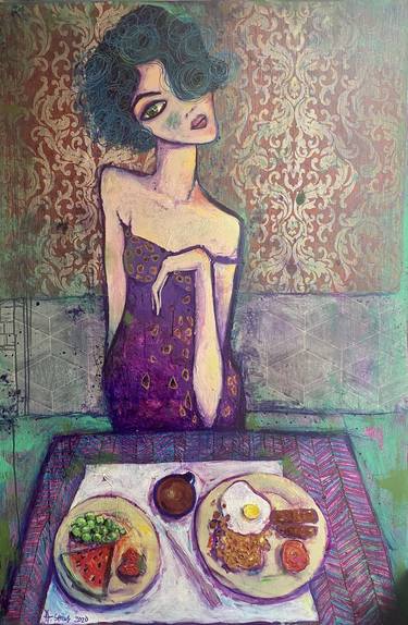 Print of Figurative Women Paintings by Adriana Streit