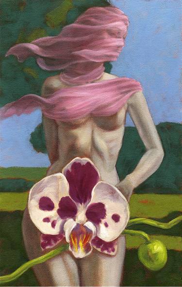 Original Figurative Nude Painting by Raffi Anderian