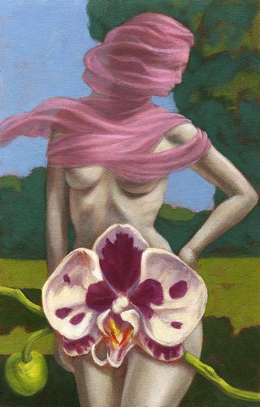 Original Classicism Nude Painting by Raffi Anderian