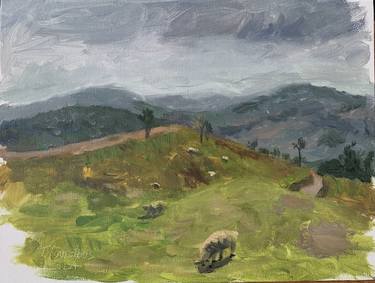 Print of Landscape Paintings by Theerapong Kamolpus