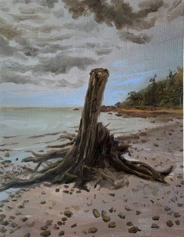 Original Impressionism Nature Painting by Theerapong Kamolpus