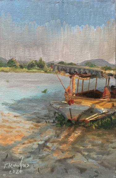 Original Impressionism Water Painting by Theerapong Kamolpus