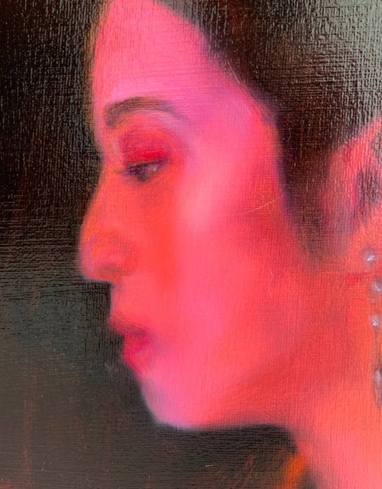 Original Expressionism People Painting by Theerapong Kamolpus