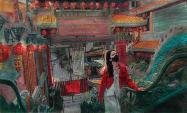 Print of Figurative Architecture Paintings by Theerapong Kamolpus