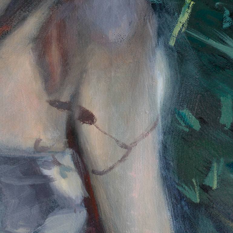 Original Figurative Women Painting by Theerapong Kamolpus