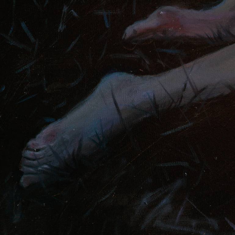 Original Figurative Women Painting by Theerapong Kamolpus