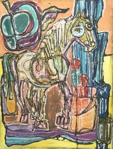 Original Abstract Horse Paintings by Daniel Culcea