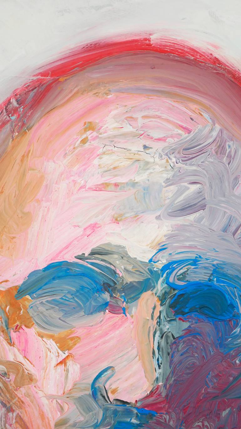 Original Abstract Expressionism Men Painting by Rotaru Dragos