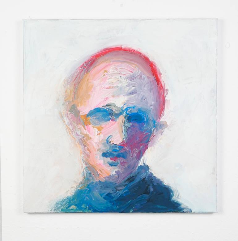 Original Abstract Expressionism Men Painting by Rotaru Dragos