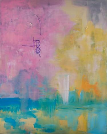 Original Abstract Landscape Painting by Rotaru Dragos