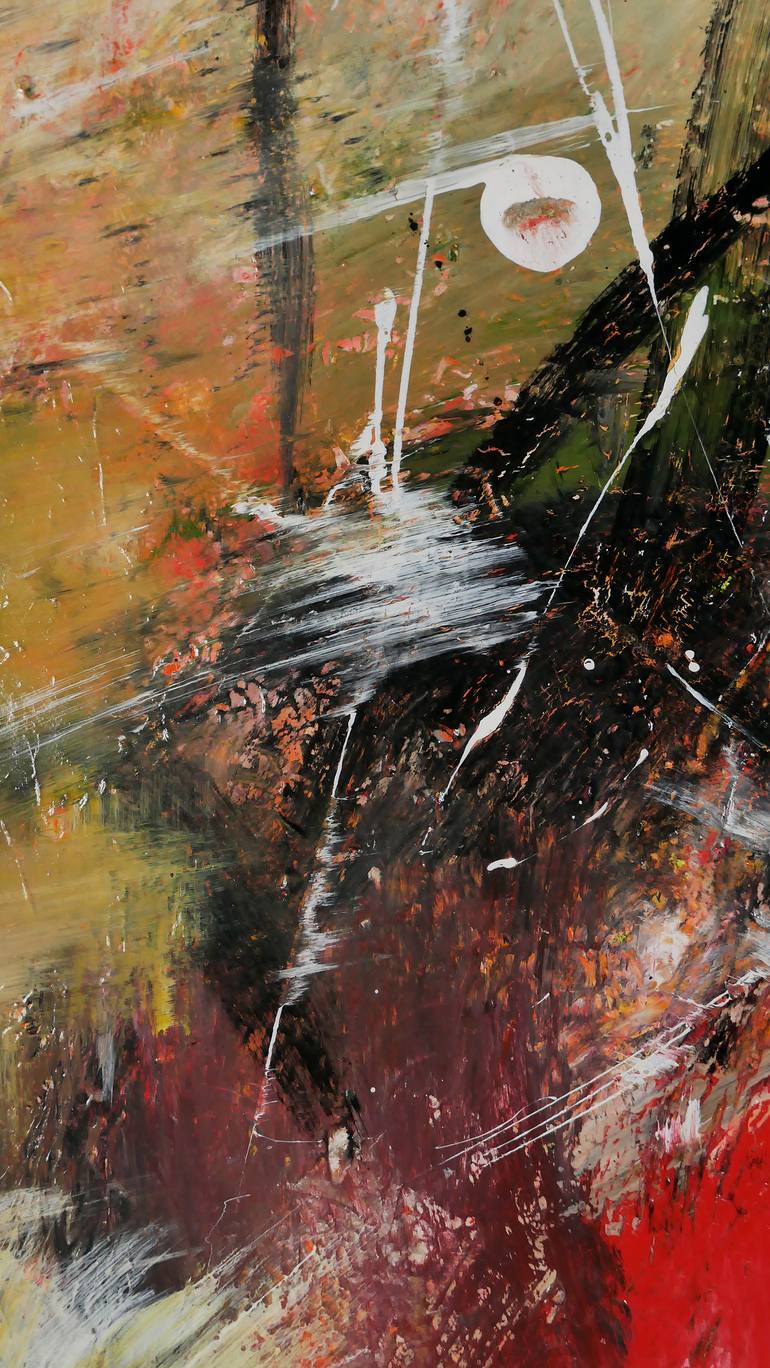Original Abstract Expressionism Abstract Painting by Rotaru Dragos