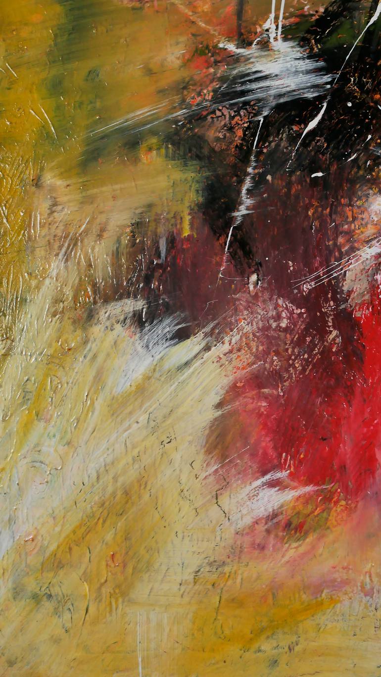Original Abstract Expressionism Abstract Painting by Rotaru Dragos
