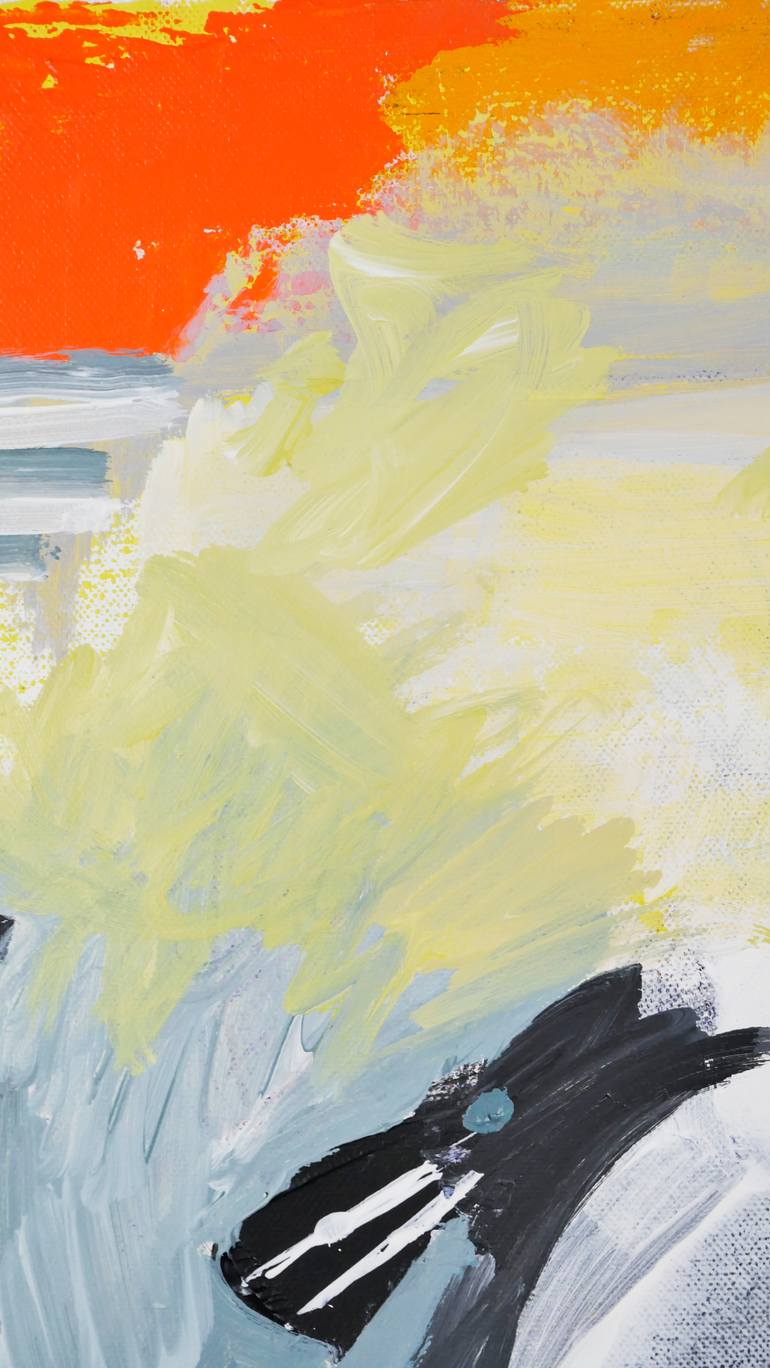 Original Abstract Expressionism Abstract Painting by Rotaru Dragos