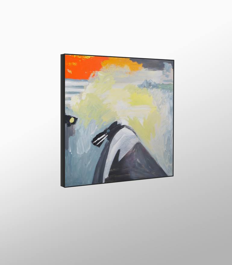 Original Abstract Expressionism Abstract Painting by Rotaru Dragos