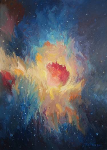 Print of Outer Space Paintings by Rotaru Dragos
