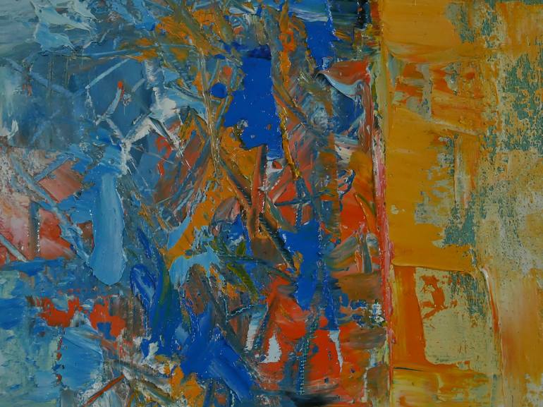 Original Abstract Expressionism Abstract Painting by Rotaru Dragos